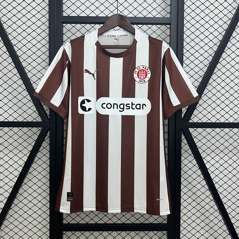 Camisa St Pauli Home 25/26 - Modelo Torcedor Masculino