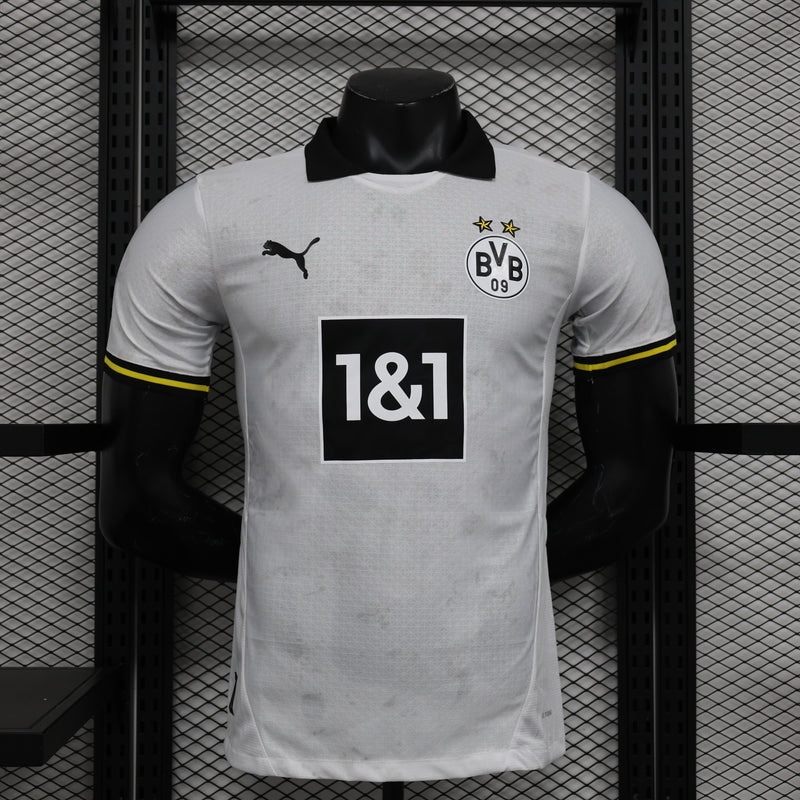 Camisa Borussia Dortmund Branca 24/25 Modelo Jogador