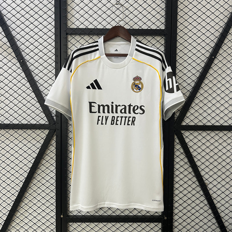 Camisa Real Madrid Home 25/26 - Modelo Torcedor Masculino