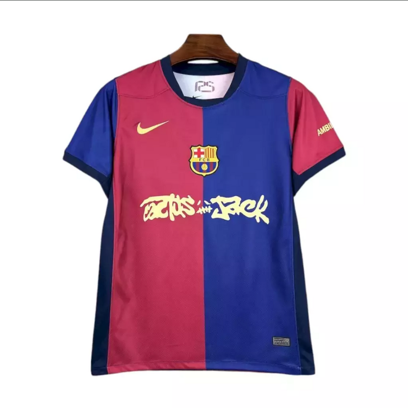 Camisa Barcelona Home 24/25 - Edição Especial Travis Scott