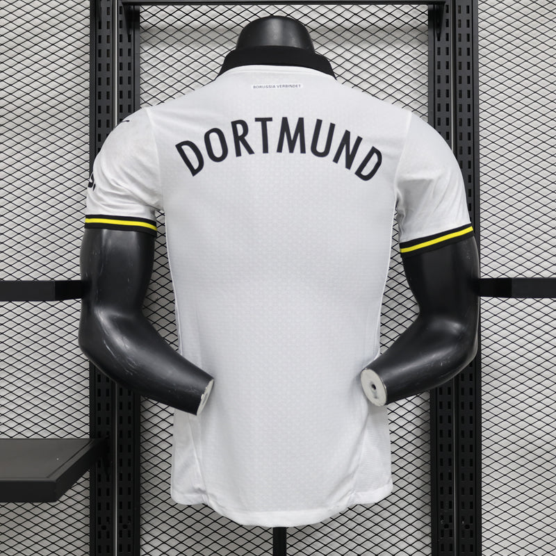 Camisa Borussia Dortmund Branca 24/25 Modelo Jogador